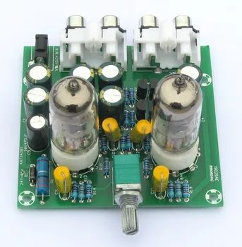 

Audiophile 6J1 Tube preamplifier Headphone power amplifier Power amp tube buffer DIY kit Base on music fidelity X-10D circuit