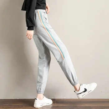 Johnature New Casual Korean Solid Color Patchwork Loose Women Pants 2020 Spring Elastic Waist Tie Pockets Ankle-legth Pants
Johnature New Casual Korean Solid Color Patchwork Loose Women Pants 2020 Spring Elastic Waist Tie Pockets Ankle-legth Pants