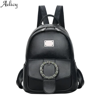 Aelicy Women's Sleek Leather Minimalist Style Small Backpack Ladies Solid Color Backpacks Cross Shoulder Bag Infantry Pack Batoh
Aelicy Women's Sleek Leather Minimalist Style Small Backpack Ladies Solid Color Backpacks Cross Shoulder Bag Infantry Pack Batoh
