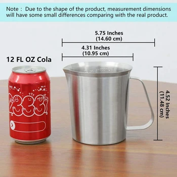 Stainless Steel Measuring Cup with Handle with Measuring Unit with Scale Milk Tea Cup Kitchen Baking Measuring Cup Measuring Spo 
Stainless Steel Measuring Cup with Handle with Measuring Unit with Scale Milk Tea Cup Kitchen Baking Measuring Cup Measuring Spo