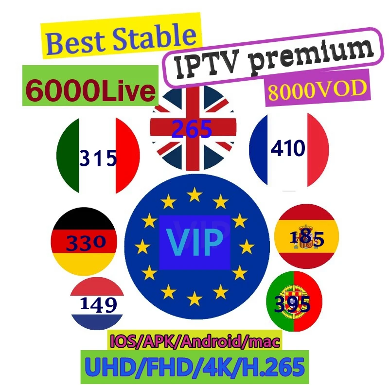 IPTV 6800+ Live 8000+ VOD Adult XXX Spainish Albania Germany Greece France 1/3/6/12 months Iptv subscription 
IPTV 6800+ Live 8000+ VOD Adult XXX Spainish Albania Germany Greece France 1/3/6/12 months Iptv subscription