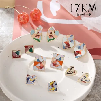 17KM Geometric Sqaure Candy Color Face Stud Earring For Women Creative Tiny Small Contrast Color Drip Oil Earrings Jewelry
17KM Geometric Sqaure Candy Color Face Stud Earring For Women Creative Tiny Small Contrast Color Drip Oil Earrings Jewelry