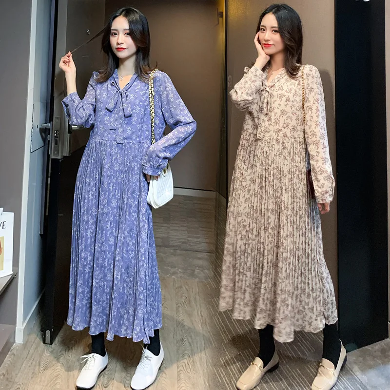 2020 Spring New Style Fashion Elegant Wheat Floral-Print Mid-length Chiffon Long over-the-Knee Pregnant Women Dress
2020 Spring New Style Fashion Elegant Wheat Floral-Print Mid-length Chiffon Long over-the-Knee Pregnant Women Dress