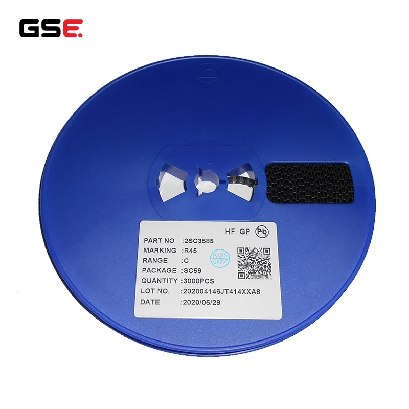 2SC3585 R45 SC-59 SMD HF Низкошумный транзистор FT 10G Высокочастотный транзистор новинка 100 шт./партия
2SC3585 R45 SC-59 SMD HF Низкошумный транзистор FT 10G Высокочастотный транзистор новинка 100 шт./партия