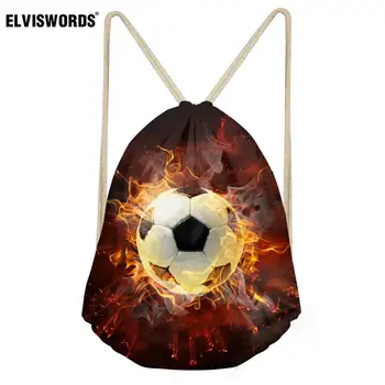 ELVISWORDS Sport Gym Drawstring Bag Fire Football Print Child Ball Toy Storage Bag Kids School Bag for Boy Custom Your Logo Bag
ELVISWORDS Sport Gym Drawstring Bag Fire Football Print Child Ball Toy Storage Bag Kids School Bag for Boy Custom Your Logo Bag