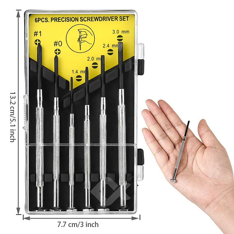 JCD Precision 6pcs Screwdriver Set Multifunctional Dismantling Mini Computer Mobile Phone Repair Device Repairs Hand Tools
JCD Precision 6pcs Screwdriver Set Multifunctional Dismantling Mini Computer Mobile Phone Repair Device Repairs Hand Tools