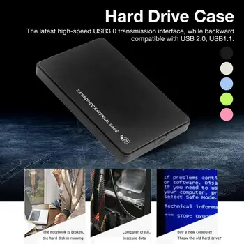 2.5 Inch Hard Drive Enclosure USB 3.0 to SATA I/II/III Tool-Free External Hard Drive Case for 2.5 Inch SSD HDD 9.5mm 7mm
2.5 Inch Hard Drive Enclosure USB 3.0 to SATA I/II/III Tool-Free External Hard Drive Case for 2.5 Inch SSD HDD 9.5mm 7mm