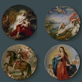 Peter Paul Rubens Painting Decorative Plates Ceramic Home Artistic Dish Hotel Living Room Religion Display Oil Painting Plates
Peter Paul Rubens Painting Decorative Plates Ceramic Home Artistic Dish Hotel Living Room Religion Display Oil Painting Plates