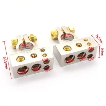 Metal alloy Battery Terminal 4/8 AWG Car Clamp Positive&Negative Connectors Gold-plated
Metal alloy Battery Terminal 4/8 AWG Car Clamp Positive&Negative Connectors Gold-plated