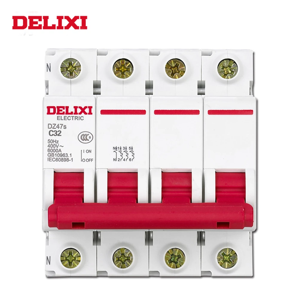 DELIXI MCB DZ47s residual current 63 amp electrical circuit breakers 4P 16-63A 30 amp circuit breaker
DELIXI MCB DZ47s residual current 63 amp electrical circuit breakers 4P 16-63A 30 amp circuit breaker