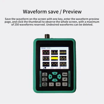 DSO1511E Portable Mini Handheld 120M Bandwidth Multifunctional Intelligent Waveform Storage Digital Oscilloscope 1 Channel
DSO1511E Portable Mini Handheld 120M Bandwidth Multifunctional Intelligent Waveform Storage Digital Oscilloscope 1 Channel