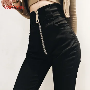 High Waist Black Women Jeans Korean Fashion Ladies Elastic Stretch Jeans Female Washed Denim Skinny Pencil Cotton Pants Street
High Waist Black Women Jeans Korean Fashion Ladies Elastic Stretch Jeans Female Washed Denim Skinny Pencil Cotton Pants Street