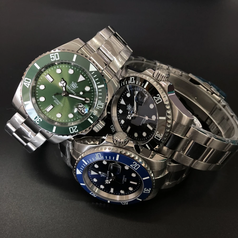 STEELDIVE 1953 Automatic mechanical Watch Men Sapphire Crystal 316L Steel 300m dive watch automatic Japan NH35 Wristwatch Mens