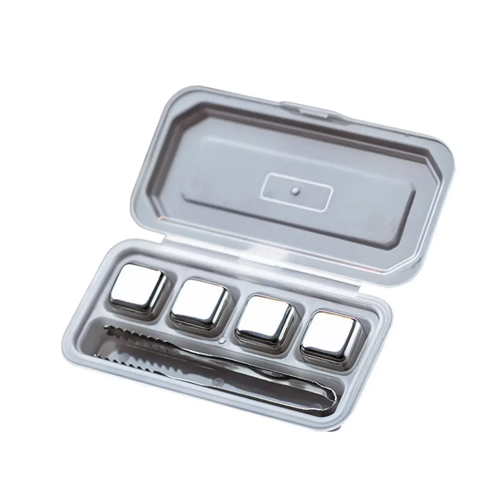 Whisky Stones Ice Cubes Set Reusable Food Grade Stainless Steel Wine Cooling Cube Chilling Rock Party Bar Tool With Clip
Whisky Stones Ice Cubes Set Reusable Food Grade Stainless Steel Wine Cooling Cube Chilling Rock Party Bar Tool With Clip