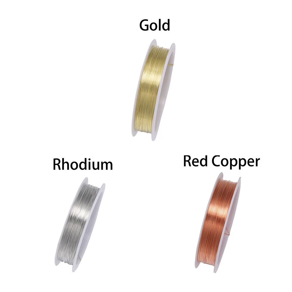 1Roll Dia 0.2-1mm Colorfast Sturdy Copper Wire Metal String Beading Wires Thread For DIY Jewelry Making Supplies Accessories
1Roll Dia 0.2-1mm Colorfast Sturdy Copper Wire Metal String Beading Wires Thread For DIY Jewelry Making Supplies Accessories