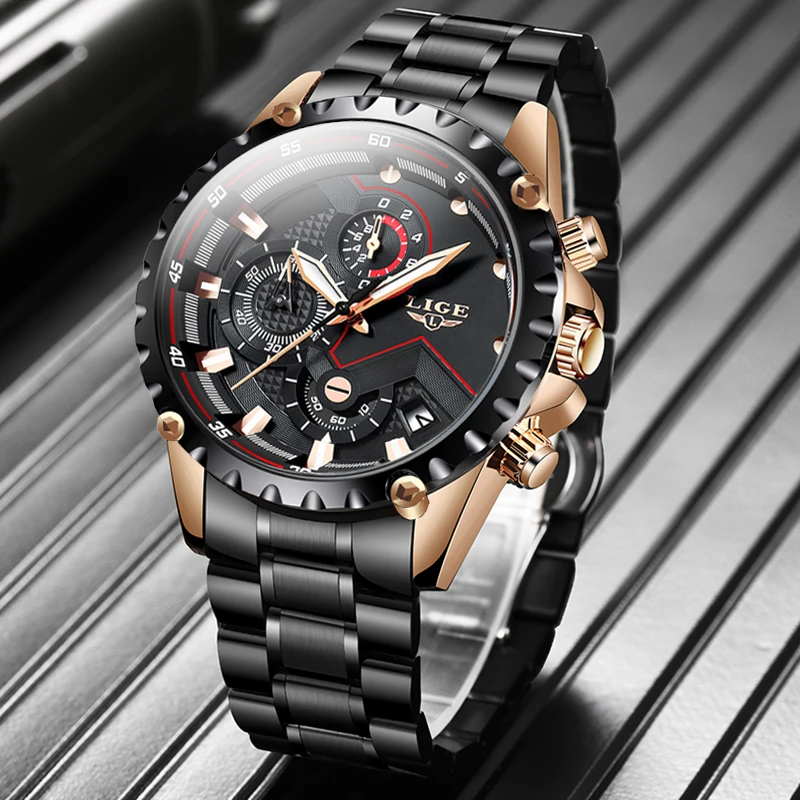 LIGE New Watch Men Top Brand Luxury Mens Watches Sports Full Stainless Steel Waterproof Business Quartz Watch Relogio Masculino
LIGE New Watch Men Top Brand Luxury Mens Watches Sports Full Stainless Steel Waterproof Business Quartz Watch Relogio Masculino