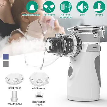 Portable Handheld Mesh Nebulizer Machine Mini Household Ultrasonic Steam Inhaler Adult Children Health Care Silent Atomizer
Portable Handheld Mesh Nebulizer Machine Mini Household Ultrasonic Steam Inhaler Adult Children Health Care Silent Atomizer