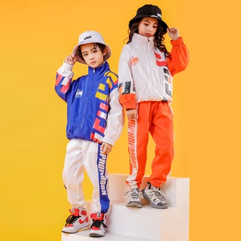 Children Cool Hip Hop Clothing Loose High Neck Running Jacket Coat Top Casual Pants for Girl Boy Jazz Dance Clothes Costume Wear
Children Cool Hip Hop Clothing Loose High Neck Running Jacket Coat Top Casual Pants for Girl Boy Jazz Dance Clothes Costume Wear
