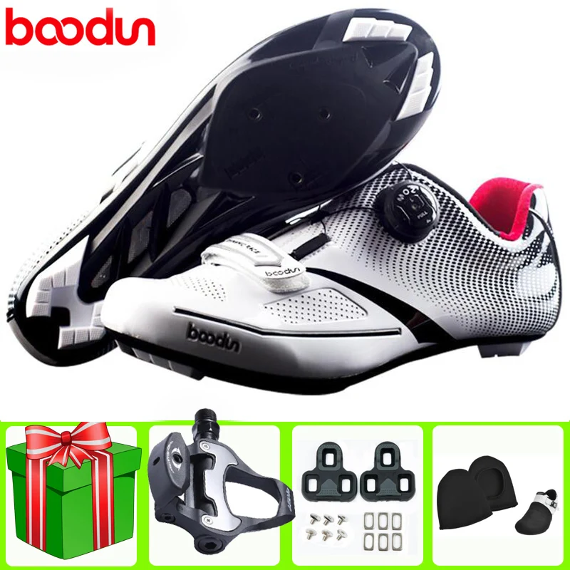 

BOODUN Road Cycling Shoes Men Sapatilha Ciclismo Women Sneakers Add Pedal Set Breathable Pro Self-Locking Bike Bicycle Bicicleta