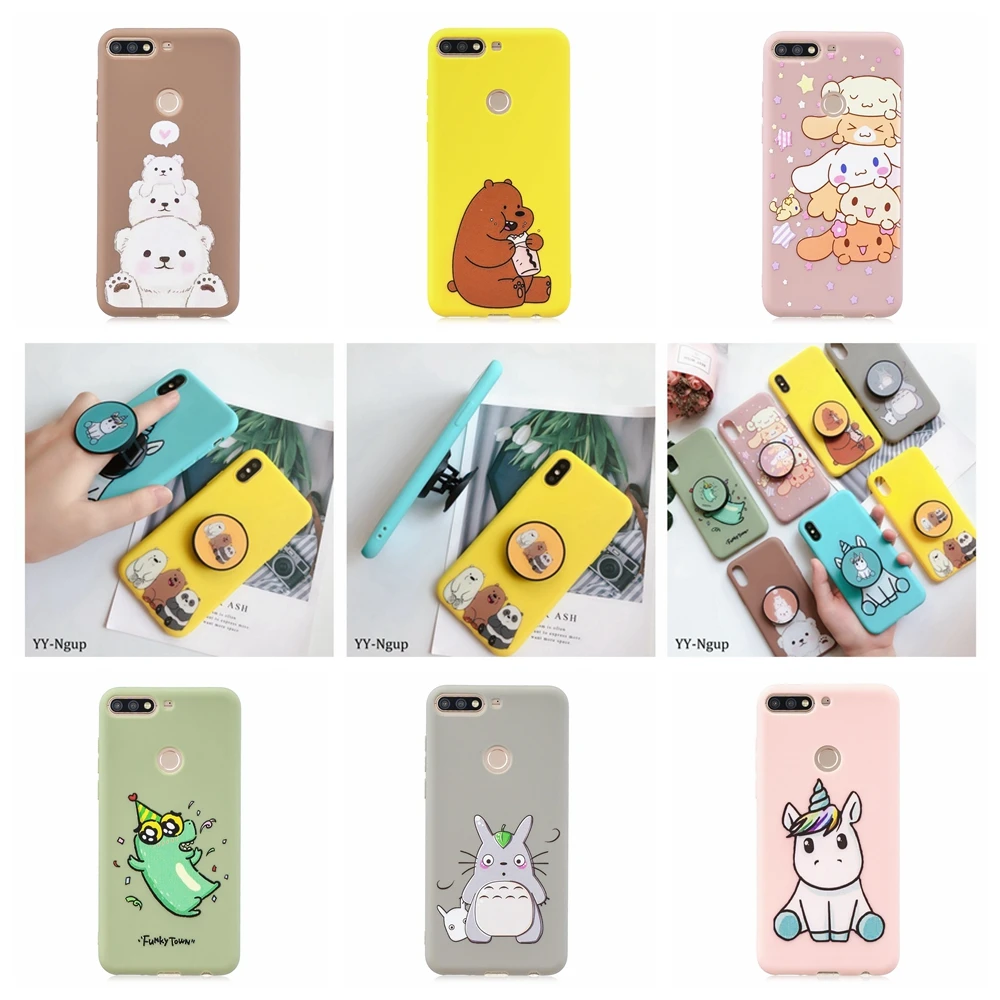 Honor 7C Case Cover for etui Huawei Y7 Prime 2018 Case Phone Stand Holder Kawaii Silicone for Huawei Y7 2018 Honor 7C Pro Case
Honor 7C Case Cover for etui Huawei Y7 Prime 2018 Case Phone Stand Holder Kawaii Silicone for Huawei Y7 2018 Honor 7C Pro Case