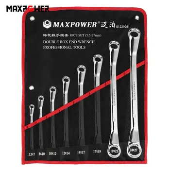 8pcs/Set Box End Wrench Daul Head Ratchet Handle Spanner Long Torx Key Tools 5.5*7 8*10 10*12 12*14 14*17 17*19 19*22 24*27mm
8pcs/Set Box End Wrench Daul Head Ratchet Handle Spanner Long Torx Key Tools 5.5*7 8*10 10*12 12*14 14*17 17*19 19*22 24*27mm