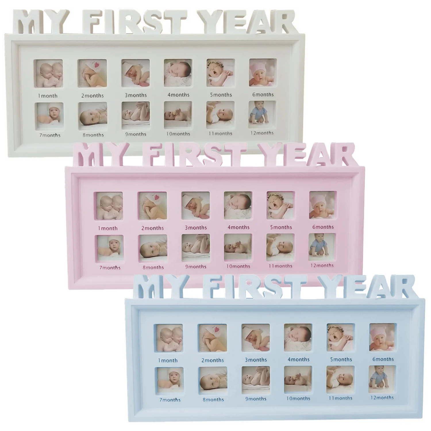 DIY 0-12 Month MY FIRST YEAR Pictures Display Plastic Photo Frame Infants Kids Growing Memory Souvenirs Gifts
DIY 0-12 Month MY FIRST YEAR Pictures Display Plastic Photo Frame Infants Kids Growing Memory Souvenirs Gifts