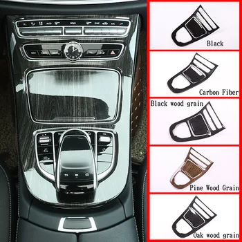 For Mercedes-Benz E-Class W213 2016-2018 ABS black wood grain style console gear panel frame cover trim interior accessories 
For Mercedes-Benz E-Class W213 2016-2018 ABS black wood grain style console gear panel frame cover trim interior accessories