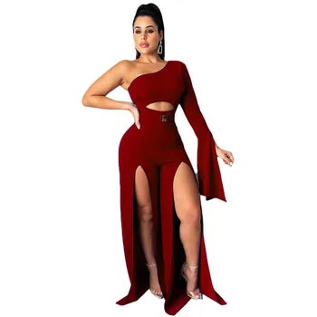 Women 's Solid Color One Shoulder Split Jumpsuit with Belt Sexy & Club Full Length Polyester Regular
Women 's Solid Color One Shoulder Split Jumpsuit with Belt Sexy & Club Full Length Polyester Regular