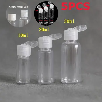 5PCS x 5ml 10ml 20ml 30ml Plastic Travel Lotion Bottle Shampoo Sample Transparent Containers with Clear White Flip Caps
5PCS x 5ml 10ml 20ml 30ml Plastic Travel Lotion Bottle Shampoo Sample Transparent Containers with Clear White Flip Caps