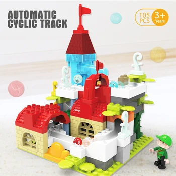 Marble Race Run Maze Ball Electric Track Building Blocks Plastic Funnel Slide Bricks Compatible LeSet Duplo Educational Gift
Marble Race Run Maze Ball Electric Track Building Blocks Plastic Funnel Slide Bricks Compatible LeSet Duplo Educational Gift