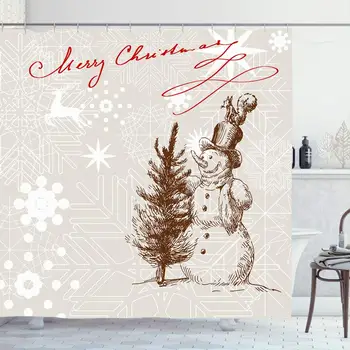 Shower Curtain Set with Hooks 72x78 Inches Christmas Cold Box Celebrate Congratulation Greeting Star Cheerful Drawn Year Winter
Shower Curtain Set with Hooks 72x78 Inches Christmas Cold Box Celebrate Congratulation Greeting Star Cheerful Drawn Year Winter