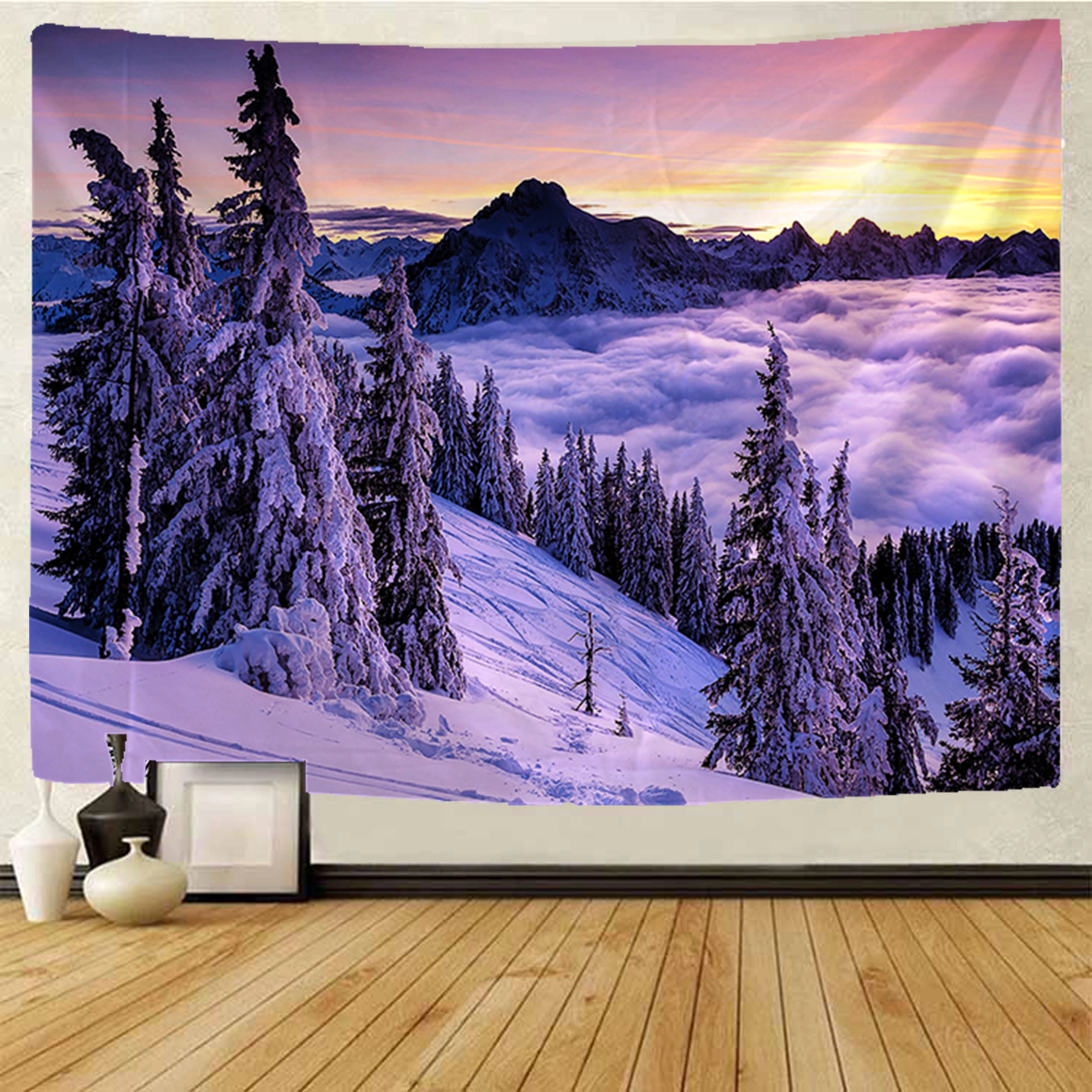 Forest Snow scene tapestry Mandala Tapestry Hippie Macrame Tapestry Wall Hanging Boho Decor Witchcraft Tapestry
Forest Snow scene tapestry Mandala Tapestry Hippie Macrame Tapestry Wall Hanging Boho Decor Witchcraft Tapestry