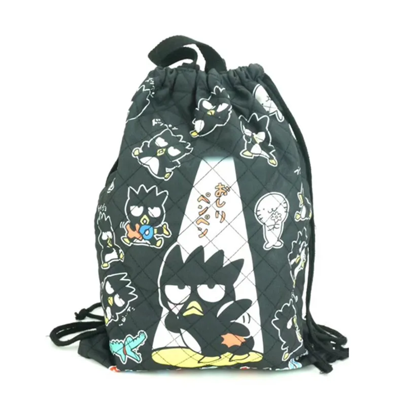 Cartoon Bad Badtz-Maru Penguin Black Canvas Drawstring Bag Backpack Sports Bag Pouch Organizer Storage Bags
Cartoon Bad Badtz-Maru Penguin Black Canvas Drawstring Bag Backpack Sports Bag Pouch Organizer Storage Bags