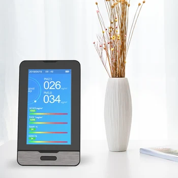 Multifunctional air quality detector Tester PM2.5 dust temperature and humidity HCHO TVOC Formaldehyde Testing Tool Home
Multifunctional air quality detector Tester PM2.5 dust temperature and humidity HCHO TVOC Formaldehyde Testing Tool Home