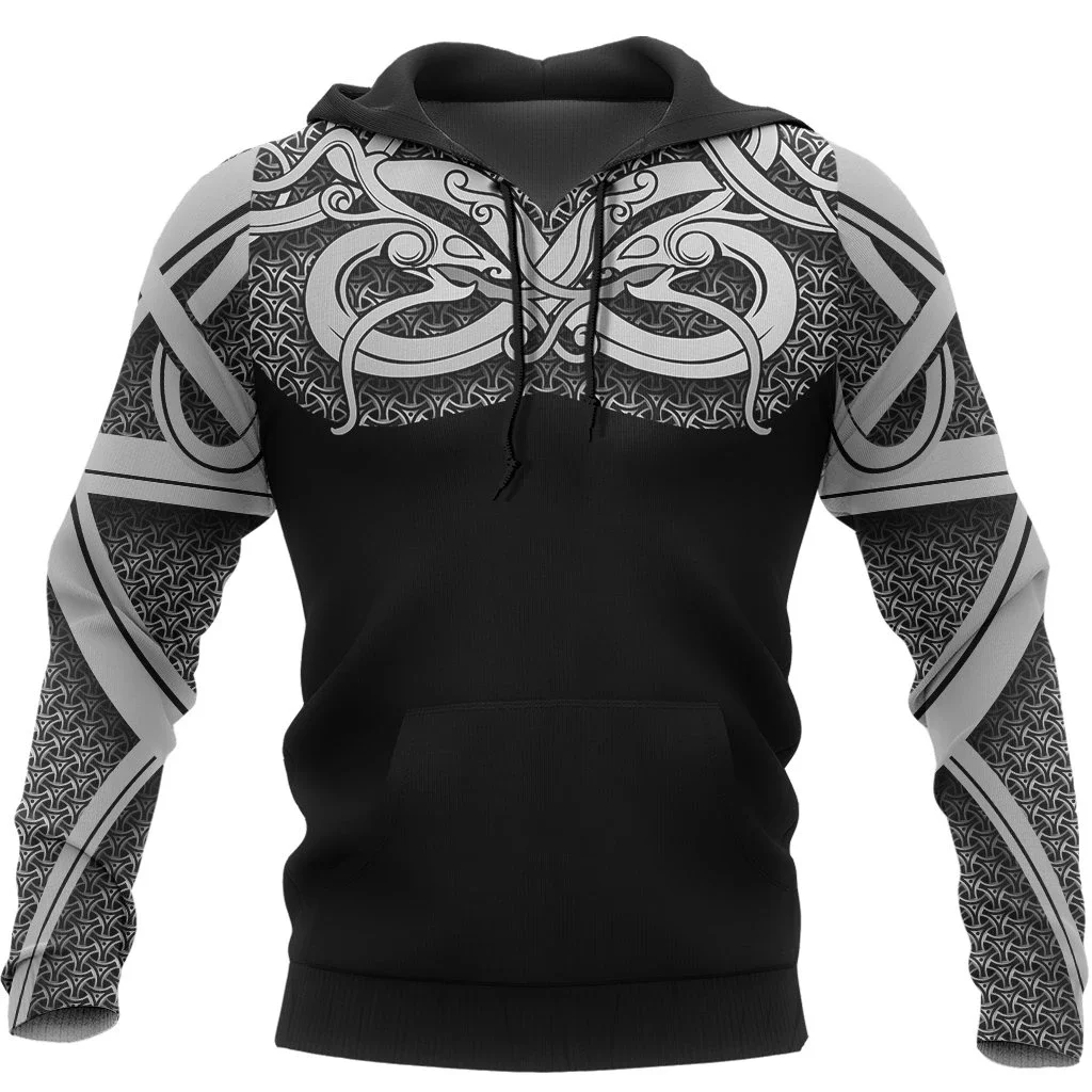 

Unisex 3D Graphic Hoodies Sweatshirts Viking Chest Tattoos Hoodie Men/Women Casual Gothic Streetwear Sweatshirt Pullover H-55