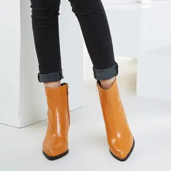 Women's autumn and winter gray yellow boots thick heel high heel short boots large size women's boots
Women's autumn and winter gray yellow boots thick heel high heel short boots large size women's boots