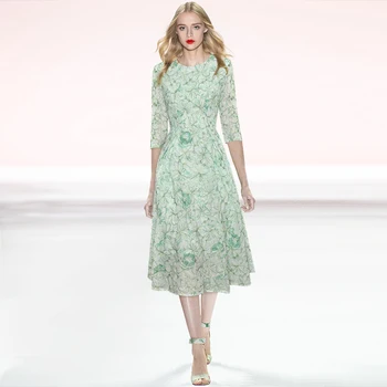 Gedivoen Vintage 3/4 Sleeve Floral Embroidery Party Dress Women Spring Autumn Fashion Runway Elegant A-Line Midi Dresses Vestido
Gedivoen Vintage 3/4 Sleeve Floral Embroidery Party Dress Women Spring Autumn Fashion Runway Elegant A-Line Midi Dresses Vestido