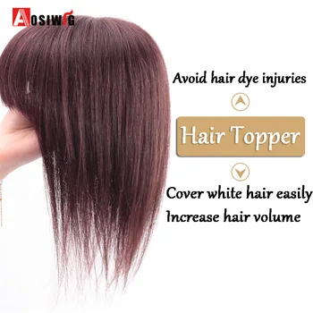 AOSI Hair Topper Top Toupee Hairpiece 3 Clip In One Piece Hair Extension Synthetic Hair With Bangs For Women Heat Resistant
AOSI Hair Topper Top Toupee Hairpiece 3 Clip In One Piece Hair Extension Synthetic Hair With Bangs For Women Heat Resistant