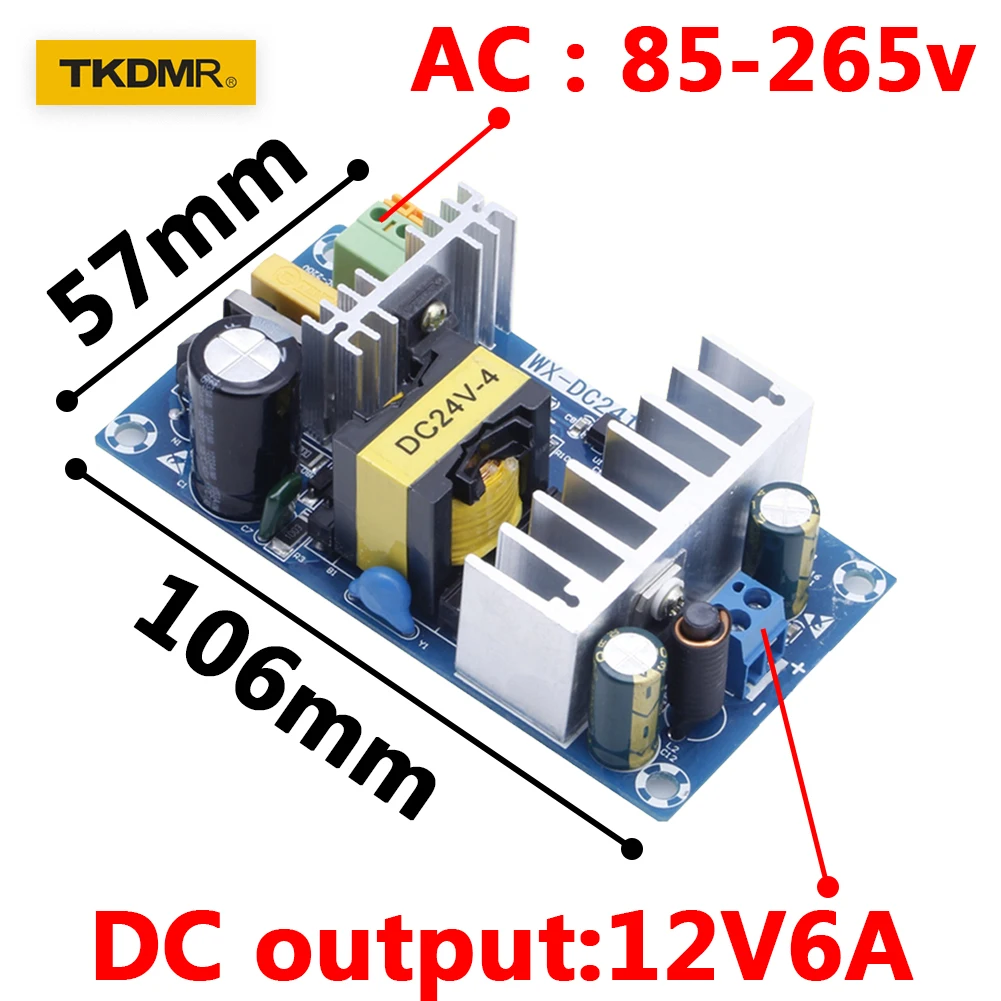 TKDMR Power Supply Module AC 110v 220v to DC 24V 6A AC-DC Switching Power Supply Board 828 Promotion
TKDMR Power Supply Module AC 110v 220v to DC 24V 6A AC-DC Switching Power Supply Board 828 Promotion