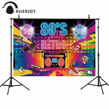 Allenjoy 80's Retro Backgrounds Radios Lips Shoes Sunglasses Glitter Photobooth Supplies Celebration Events Decor Backdrop Cloth
Allenjoy 80's Retro Backgrounds Radios Lips Shoes Sunglasses Glitter Photobooth Supplies Celebration Events Decor Backdrop Cloth