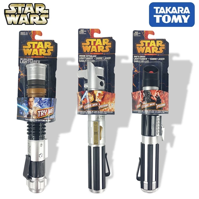 Takara Tomy Star Wars Lightsaber Throwing and throwing type Telescopic function Colorful lighting Lightsabers Kids Toys
Takara Tomy Star Wars Lightsaber Throwing and throwing type Telescopic function Colorful lighting Lightsabers Kids Toys