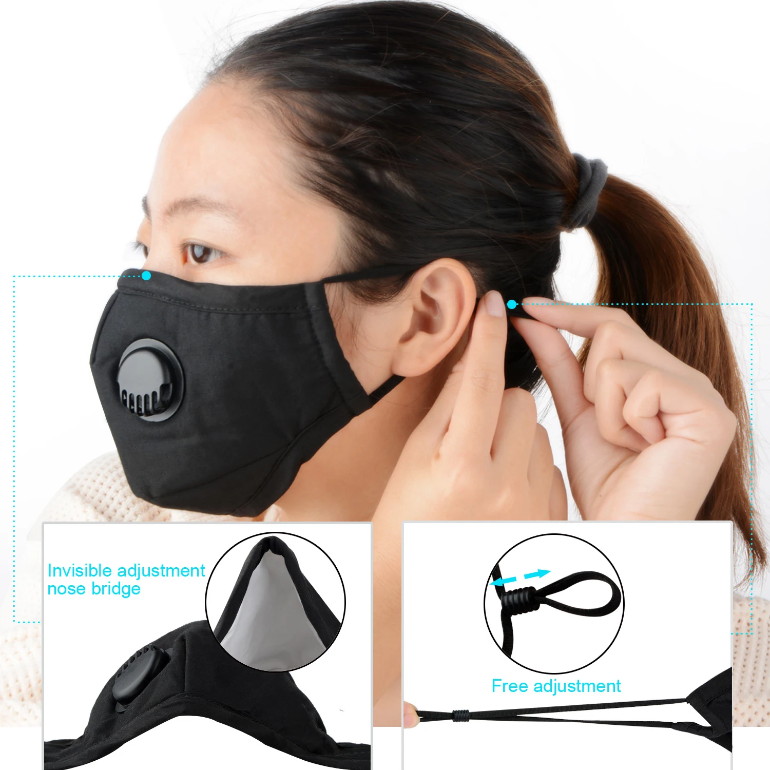 10 Pcs Face Mask Dust Mask Anti Pollution Mask PM2.5 Activated Carbon Filter Insert Black Breathable Valve Mask Mouth Cover
10 Pcs Face Mask Dust Mask Anti Pollution Mask PM2.5 Activated Carbon Filter Insert Black Breathable Valve Mask Mouth Cover