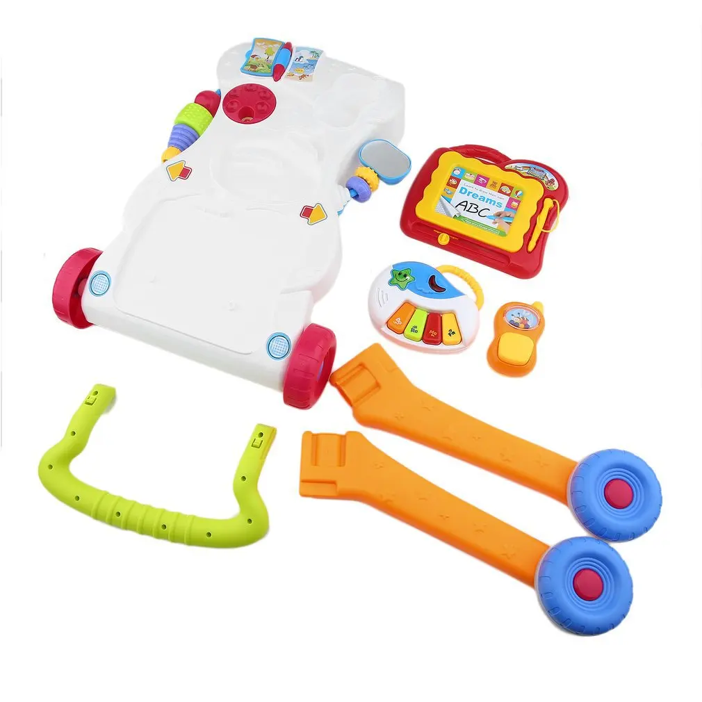 Baby First Steps Car Toddler Trolley Sit-to-Stand Musical Adjustable ABS Walker For Kid Early Learning Educational Baby Walker
Baby First Steps Car Toddler Trolley Sit-to-Stand Musical Adjustable ABS Walker For Kid Early Learning Educational Baby Walker