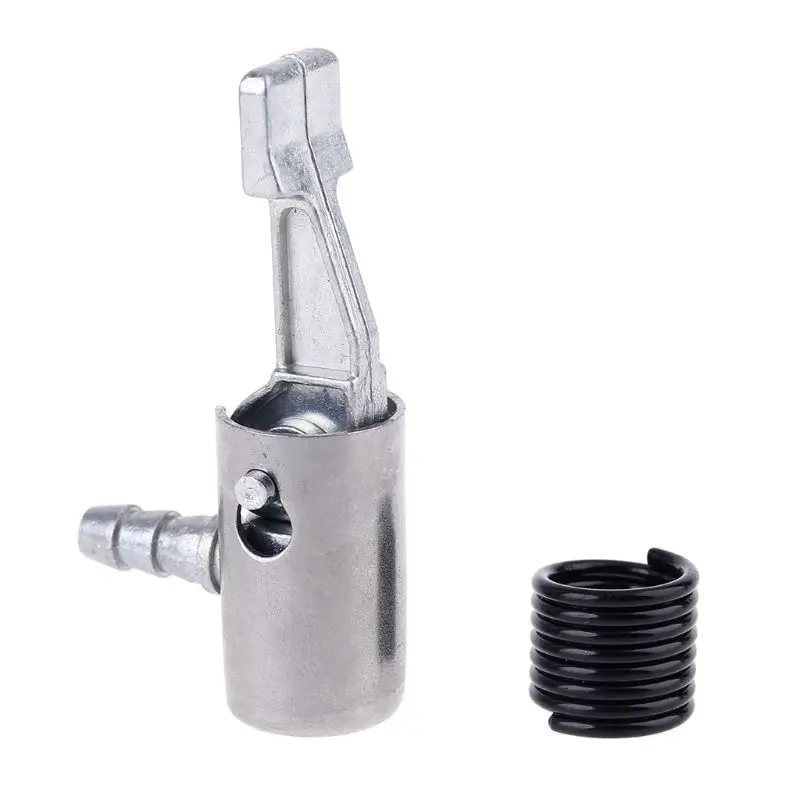 Tire Inflator Lock on Air Chuck Air Compressor Chuck Hose End w/ Barb Connector
Tire Inflator Lock on Air Chuck Air Compressor Chuck Hose End w/ Barb Connector