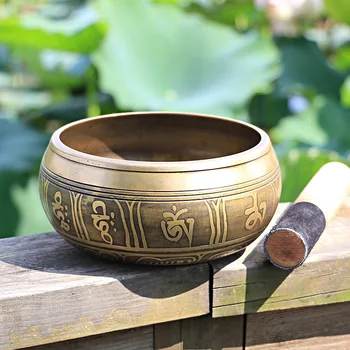 Singing Bowl Tibetan Buddhist Brass Yoga Singing Bowl Meditation wall dishes Home Decoration Nepal Chakra Meditation
Singing Bowl Tibetan Buddhist Brass Yoga Singing Bowl Meditation wall dishes Home Decoration Nepal Chakra Meditation
