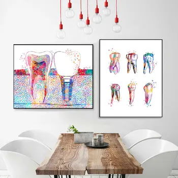 Dental Art Picture Tooth Implant Canvas Print Dentist Wall Art Painting Medicine Hygienist Poster Tooth Watercolor Clinic Decor
Dental Art Picture Tooth Implant Canvas Print Dentist Wall Art Painting Medicine Hygienist Poster Tooth Watercolor Clinic Decor