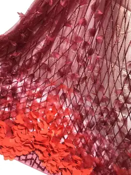 3D Flowers Lace Fabric Sequins Embroidered African Lace Fabric With Red High Quality 2020 Lace Fabric For Party Dress HZ0035
3D Flowers Lace Fabric Sequins Embroidered African Lace Fabric With Red High Quality 2020 Lace Fabric For Party Dress HZ0035