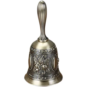 Crisp Clear Zinc Alloy Alarm Ornaments Easy Clean Decorative Handheld Wedding Durable Vintage Multipurpose Floral Hand Bell
Crisp Clear Zinc Alloy Alarm Ornaments Easy Clean Decorative Handheld Wedding Durable Vintage Multipurpose Floral Hand Bell