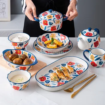 Japanese Hand-painted Ceramic Bowl Tableware Creative Rice Bowl Instant Noodle Bowl Underglaze Color Household Fish Dish Dish
Japanese Hand-painted Ceramic Bowl Tableware Creative Rice Bowl Instant Noodle Bowl Underglaze Color Household Fish Dish Dish