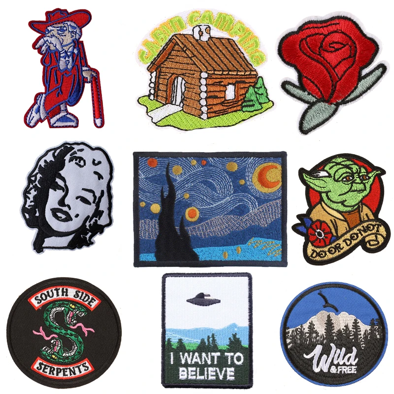 UFO House Animal Monroe Flower Cartoon Patch Iron On Patches For Clothing Embroidered Patches on T-shirt Coat Cloth Applique
UFO House Animal Monroe Flower Cartoon Patch Iron On Patches For Clothing Embroidered Patches on T-shirt Coat Cloth Applique
